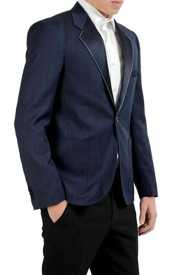 Blazer Abrigo Deportivo Hombre Maison Martin Margiela "10" Lana Seda Esmoquin EE. UU. 38 IT 48 Foto 2 de 4