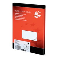 Image of 5 Star Office Multipurpose Labels Laser Copier Inkjet 105x42mm White (Pack of