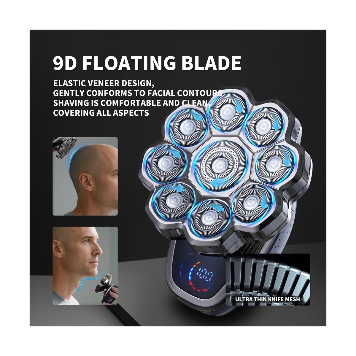 BALDMAN☯️ 9D Head Shavers for Bald Men, 5-in-1 Electric Razor bawldy 9.0