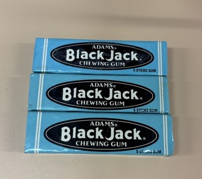 Adams Black Jack Chewing Gum 3 Pack Lot Vintage Style Collectible Display