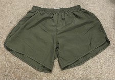 Marine Corps USMC Ranger Pantees Silkies Soffe PT Shorts Men  s M Army Green