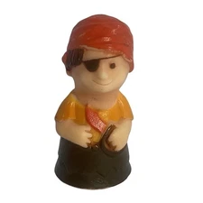 1960s/70s Evenflo Pirate Bath Toy Made in Hong Kong Raft Toy Derby Replacement