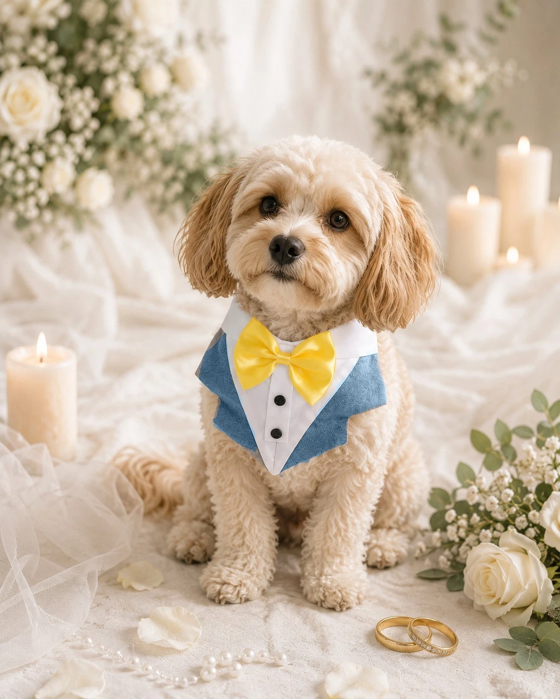 Handmade Dog Tuxedo Bandana Bow Tie Wedding Formal Pet Outfit XS–XL
Opens in a new window or tab