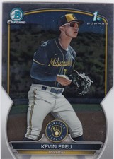 2023 Bowman Chrome #BCP-229 Kevin Ereu 1st Bowman Milwaukee Brewers