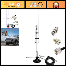 2m 70cm GMRS Antenna - Indoor/Outdoor Scanner Antenna, VHF UHF FM CB, 16.4ft Cab