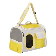 Cat Carrier Adjustable Shoulder Strap Dog Carrier Pet Carrying Case Yellow