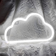 Cloud Neon Sign LED Night Light Wall Decor Bedroom Aesthetic Teen Girl Kids Room