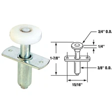 Prime-Line Nail-Down Bi-Fold Door Top Roller Guide (2 Count) N 6611 PRIME-LINE