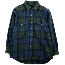 Used FIELD AND STREAM long-sleeved flannel check shirt men's size XL equivalent