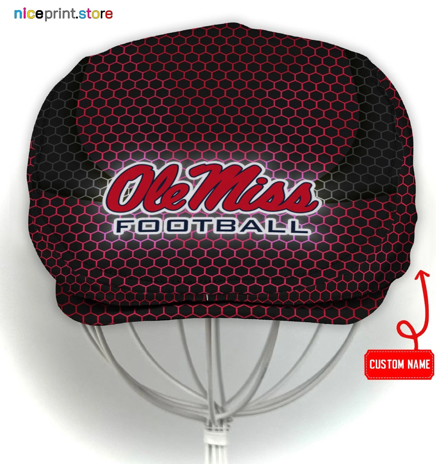 Ole Miss Team Rebels Jeff Cap NCAA Driver Cap NCAA Golf Cap NCAA Flat Cap