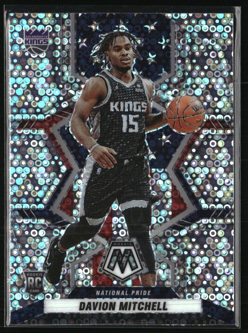 2021-22 Panini Mosaic #254 Davion Mitchell Fast Break Silver