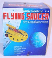 SK Toys FLYING SAUCER UFO Space Ship Battery Operated Model MIB 78 RARE