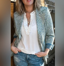 Cabi New NWT Presentation Blazer 6251 Black White Blue green XS - XL Was 199