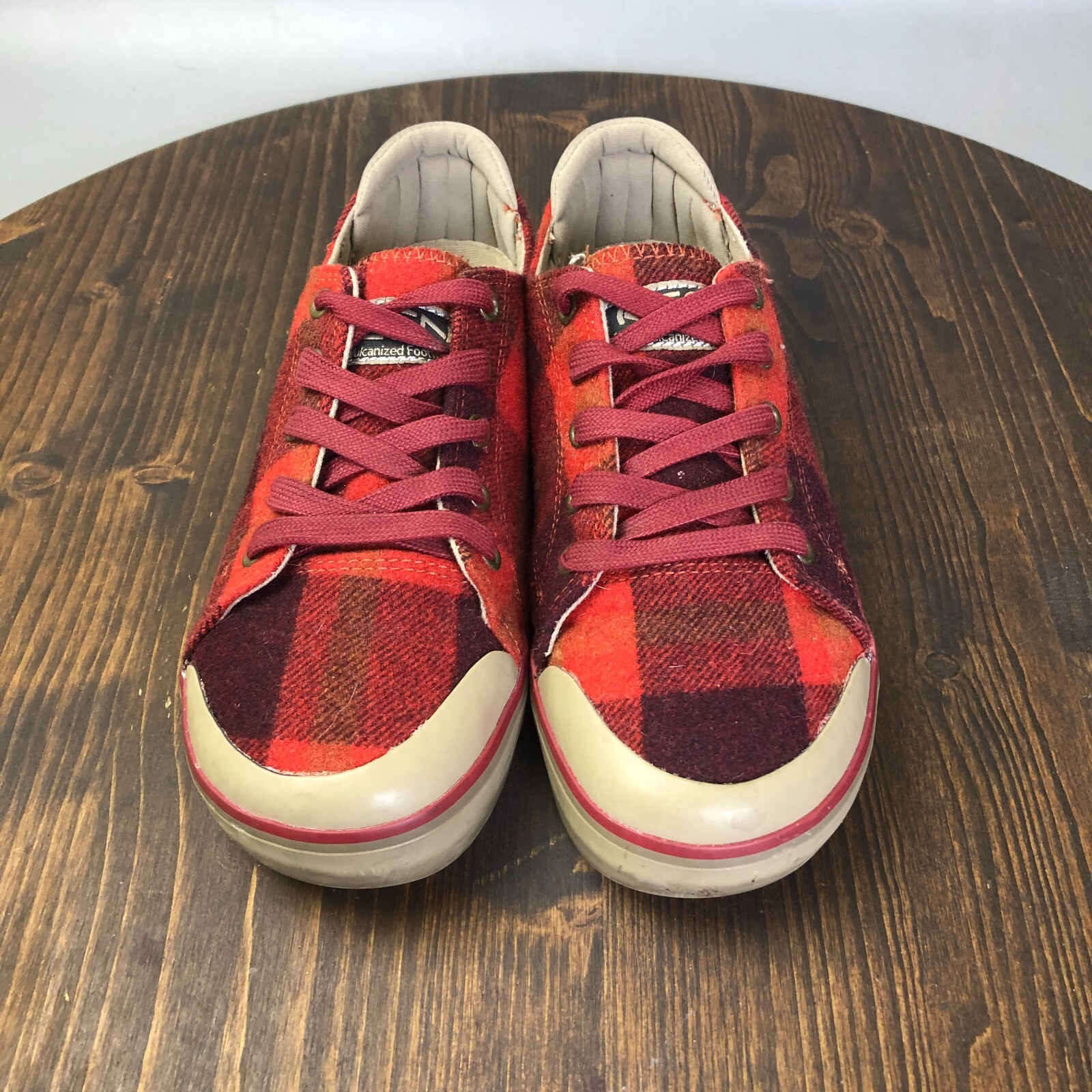 Scarpe sneakers casual Keen Elsa lll donna taglia 7 rosse lana a quadri