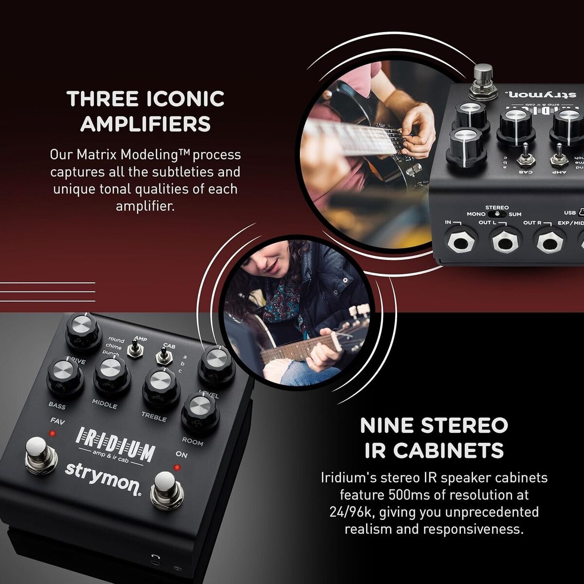 Strymon IRIDIUM AMP & IR CAB emulator Effector Black New Strymon IRIDIUM AMP & IR CAB emulator Effector Black New