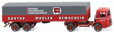 WIKING - Covered Semi Trailer Truck - MAN - MULER - 1/87 - WIK051502