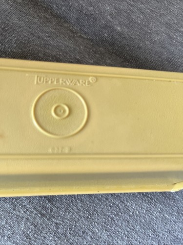 Vintage Tupperware Butterdose Ernte Gold Top 637-9 und Mandelboden 336-10 - Bild 3 von 12