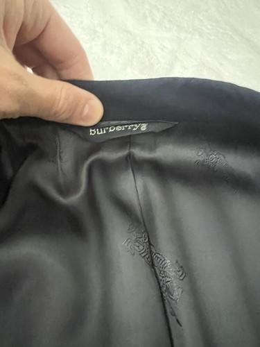 Burberry's Vintage Blazer Mens Navy Blue Gold Buttons Wool - Picture 5 of 11