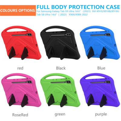 Tablet Kids EVA Case Stand Handle Cover For Samsung Galaxy Tab S8 S9 Ultra 14.6''