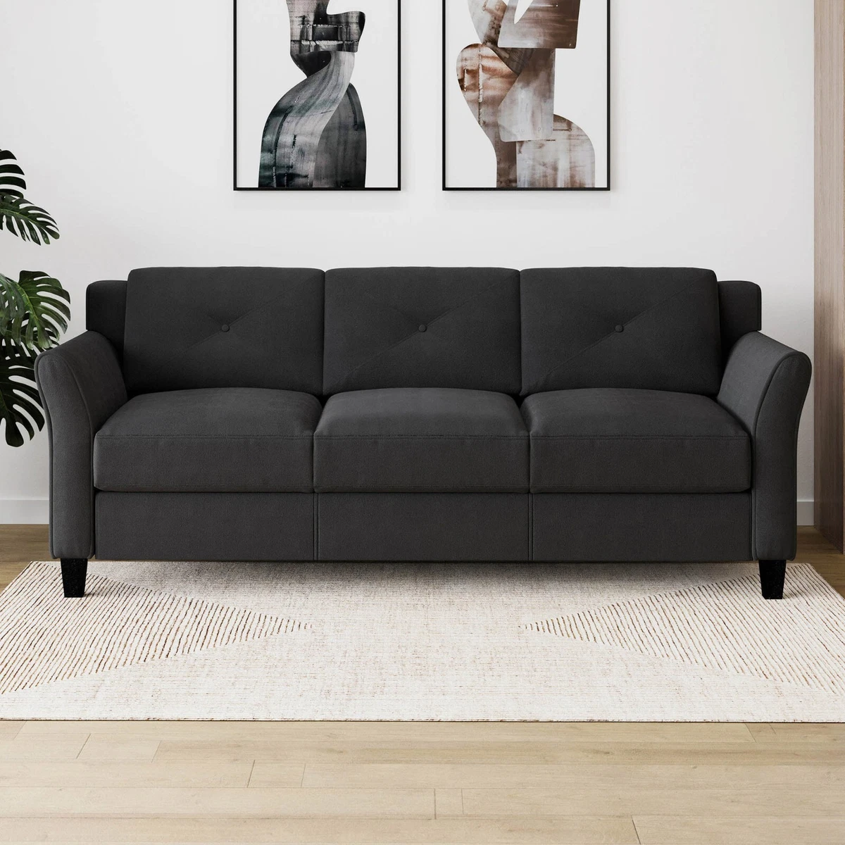 Sofa curved arms online