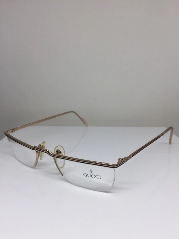 Nuevas Gafas Gucci GG 1207 De Colección C. 36E Oro Brillante 52-21mm Italia Foto 2 de 4