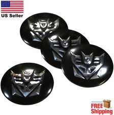 (4 Pack) Transformers Decepticons Wheel Center Cap Sticker Decals 2.2" Dome