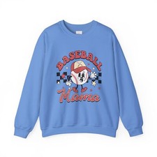 Retro Baseball Mama Unisex Heavy Blend™ Crewneck Sweatshirt