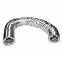 Tubo de aluminio sin aislar 152mm 10m  *