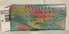 Brahmin Mini Melbourne Veronica Trifold Envelope Wallet GELATO Pastel NWT Gorg!
