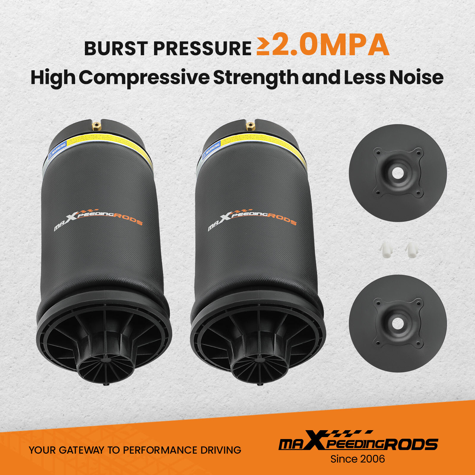 Rear X2 L/R Air Shock Absorber Spring Bag for Mercedes Benz ML500 ...