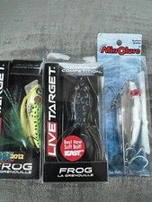3 pack deal LIVETARGET Lures Frog Hollow Body FGp65t512 - FGh45t503-LS10mrs