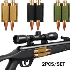 2PCS Bullet Holder for Rifle/Shotgun with Hook & Loop Fits 223 308 30-06 12/20Ga