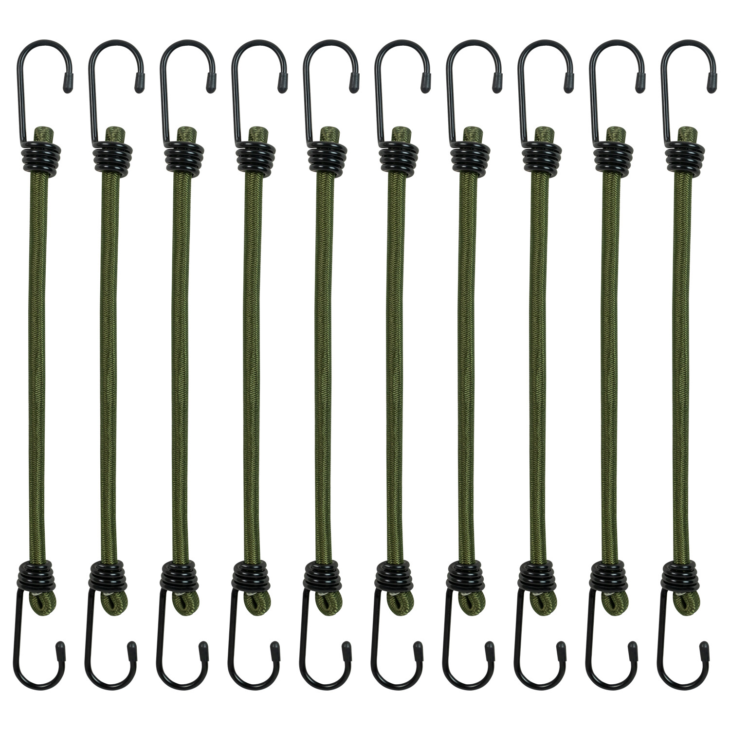 Pack of 10 Heavy Duty Olive Nitehawk Elastic Military Bungee Cords eBay