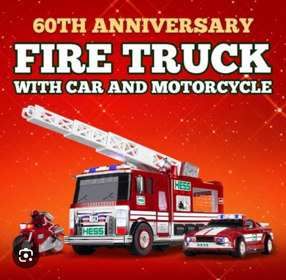 HESS 2024 60TH ANNIVERSARY FIRE TRUCK HOLIDAY TOY TRUCK eBay