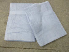 2 Piece - Hotel  Spa Pool Beach Towels 100 Ring Spun Cotton Solid Blue 36 x68
