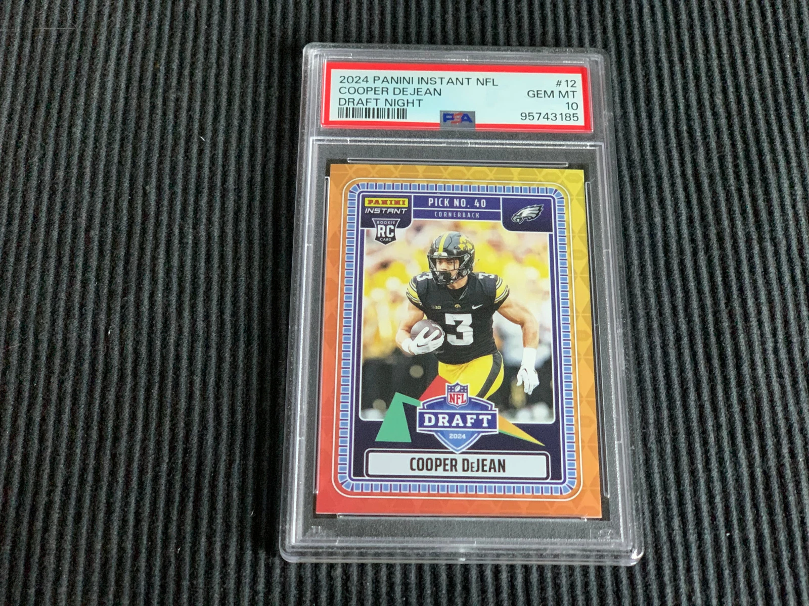 Cooper DeJean Panini Instant NFL Draft Night #12 Base