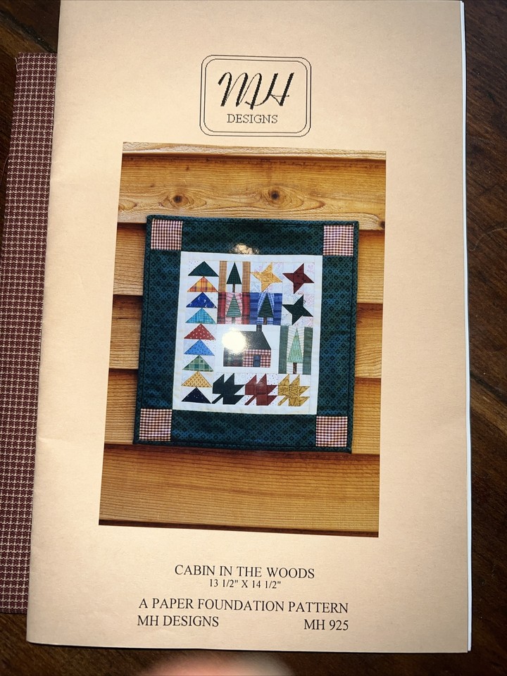 Great American Quilt Factory Cabin In The Woods Kit Pattern Fabric