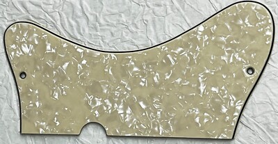 New Great-For Danelectro U2 Style Guitar Pickguard Scratch Plate Ivory White