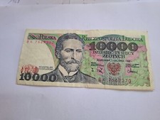 Polen Banknote zu 10000 Zlotych von 1988 vz