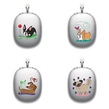 OFFICIAL GRACE ILLUSTRATION DOGS SOFT GEL CASE FOR APPLE AIRPODS MAX