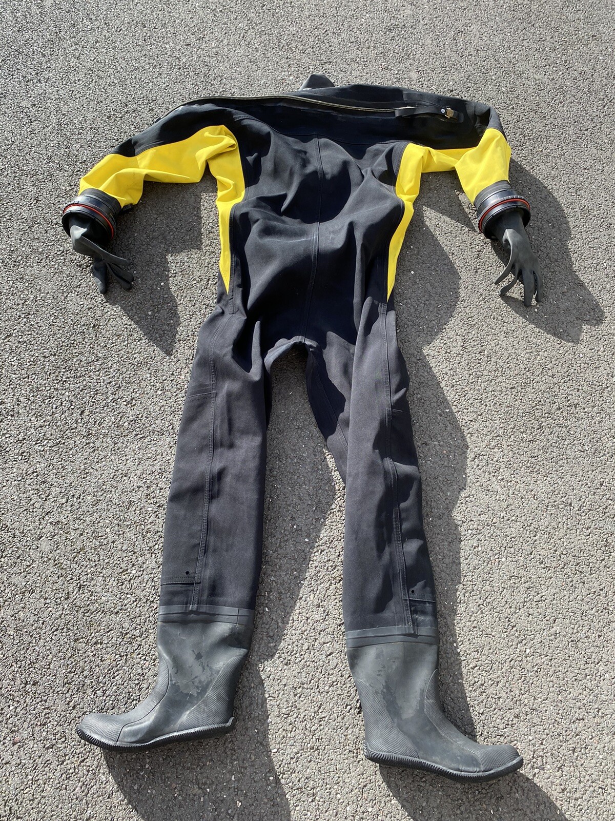 Protec scuba dry suit with Dry Gloves eBay