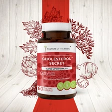 Secrets Of The Tribe Cholesterol Secret Capsules, 500 mg