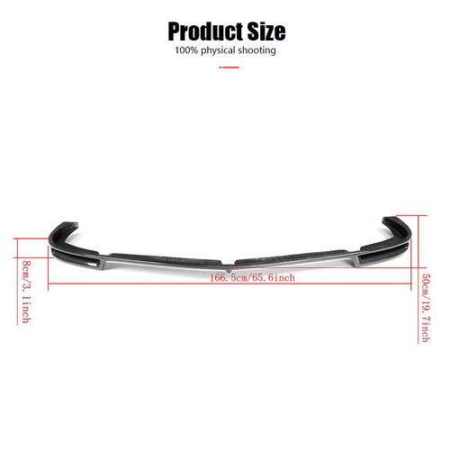 REAL CARBON Fiber Front Bumper Lip Spoiler Fits Mercedes Benz W204 C63 12-14 - Picture 12 of 15