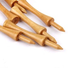 PACK 16 EXTRA LONG REAL WOODEN CASTLE STEP LIFT TEES 69MM TEE UP HEIGHT 50mm