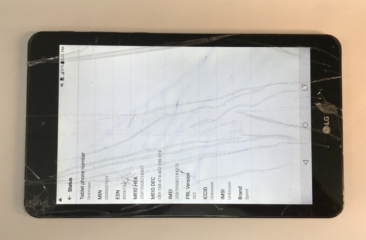 UNLOCKED SPRINT LG G Pad F2 8.0 LG-LK460 16GB Android Tablet / T