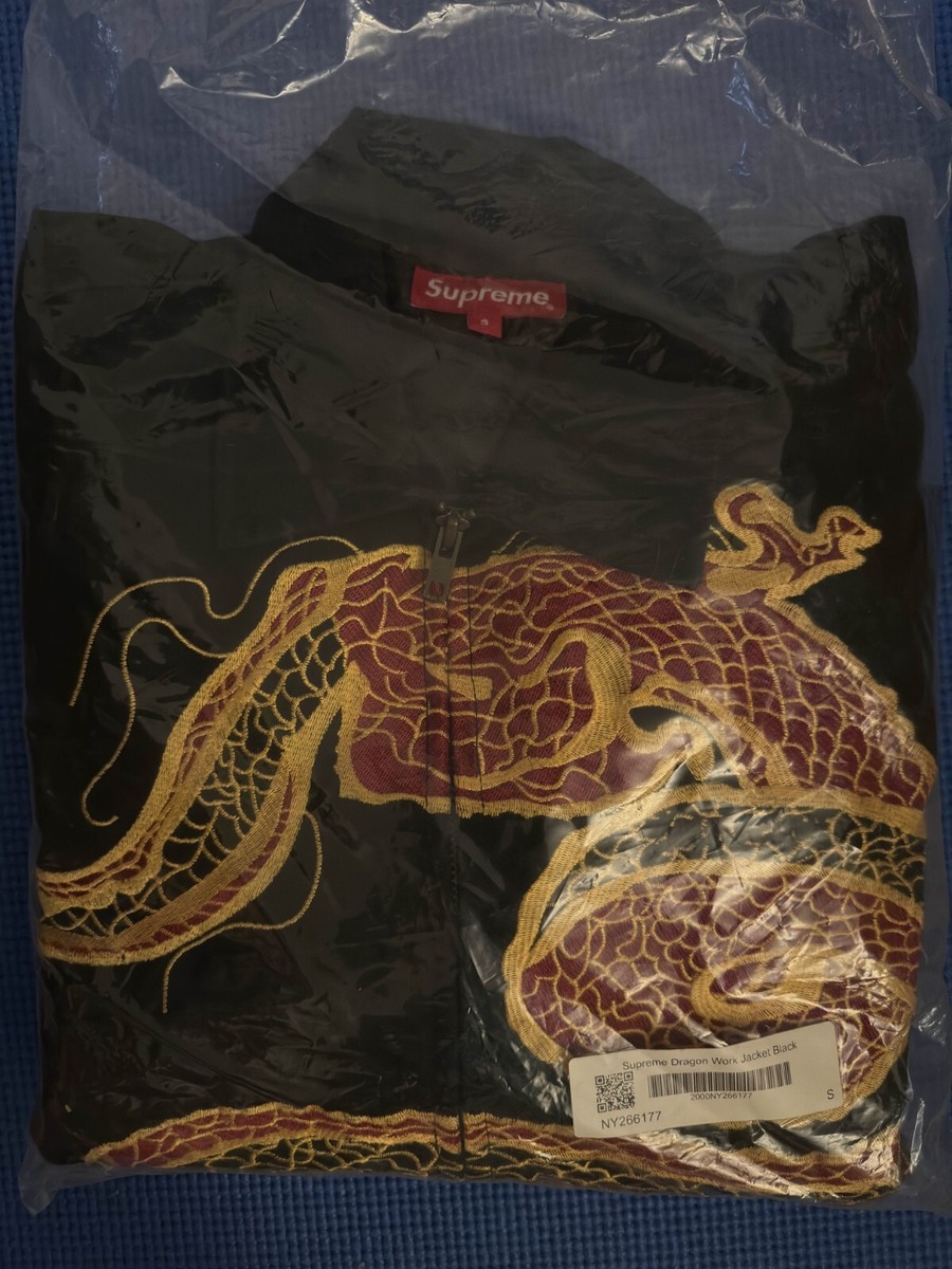 Supreme FW18 Dragon Work Jacket Black Small S | eBay Supreme FW18 Dragon Work Jacket Black Small S | eBay