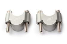 AS3 KIT RIALZI MANUBRIO 28,6MM +25mm ARGENTO