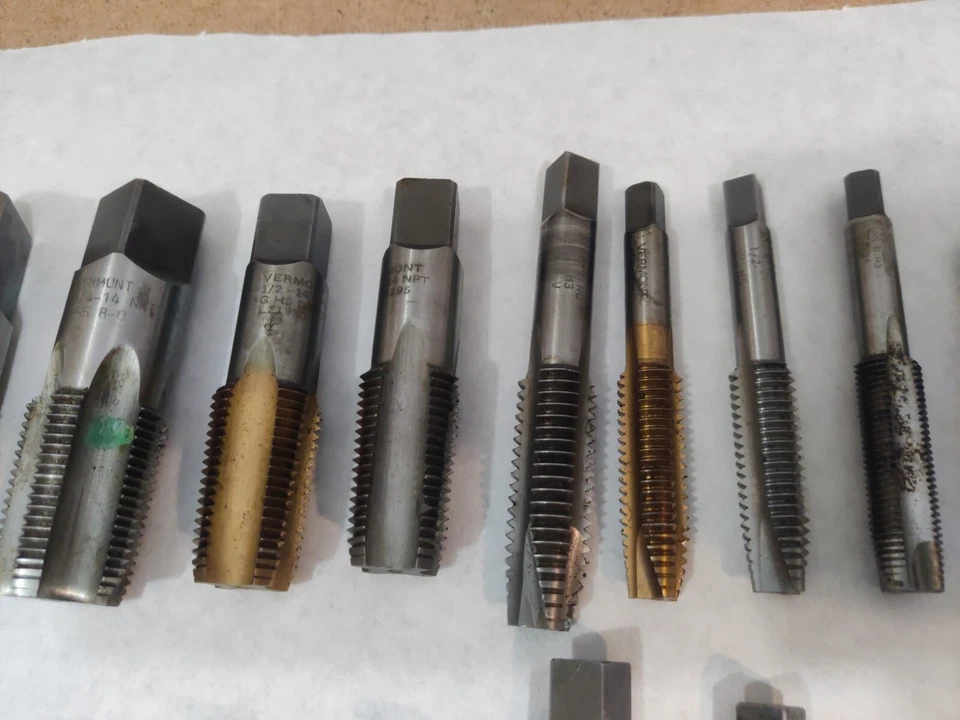 VERMONT PIPE TAP Lot 1-11 1/2 NPT HSS Plus Many More - 26 Total  - Image 3 of 4