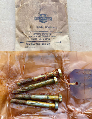 NOS CP1035 Bolts Original Harley,Vintage Set of 4 Solo Servicar WL WLA 37-73 173
