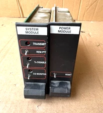 Harris Macom GE Mastr III 3 Radio Repeater Rack  System Module and Power  Module